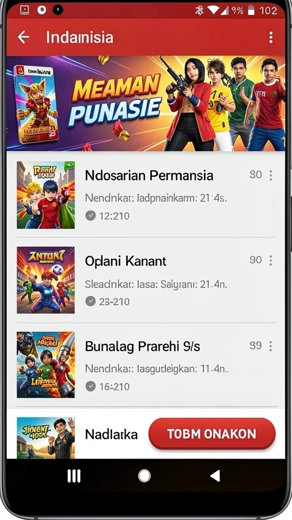 567tv - Tangkapan layar ketiga menunjukkan fitur sosial di 567TV, dengan opsi untuk menantang teman.