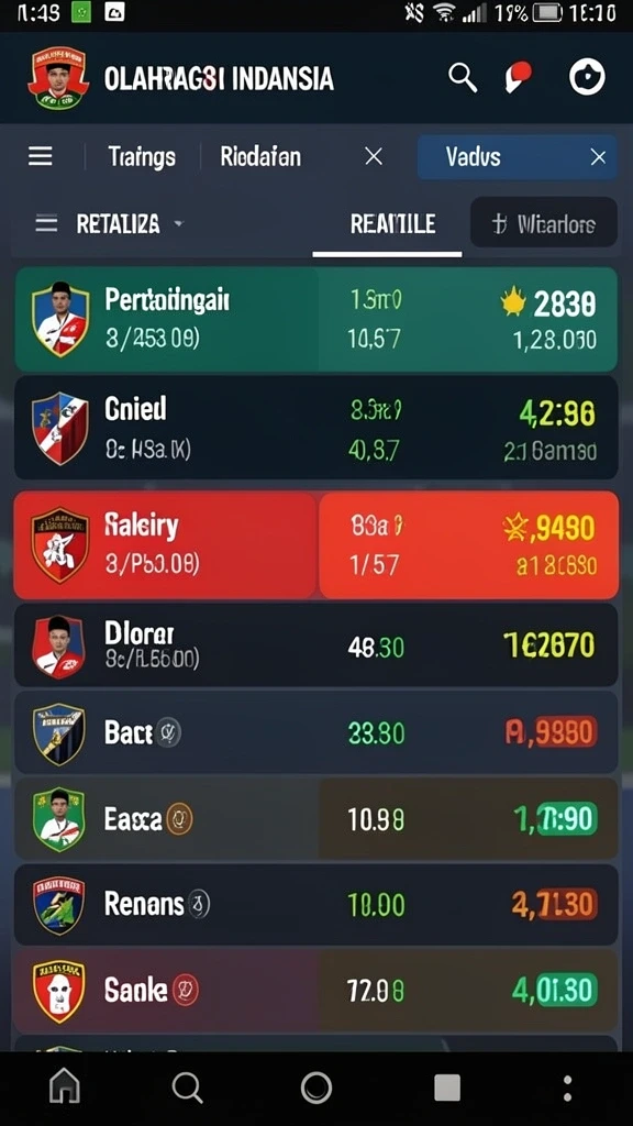 789rp - Leaderboard yang menunjukkan peringkat pemain secara global.
