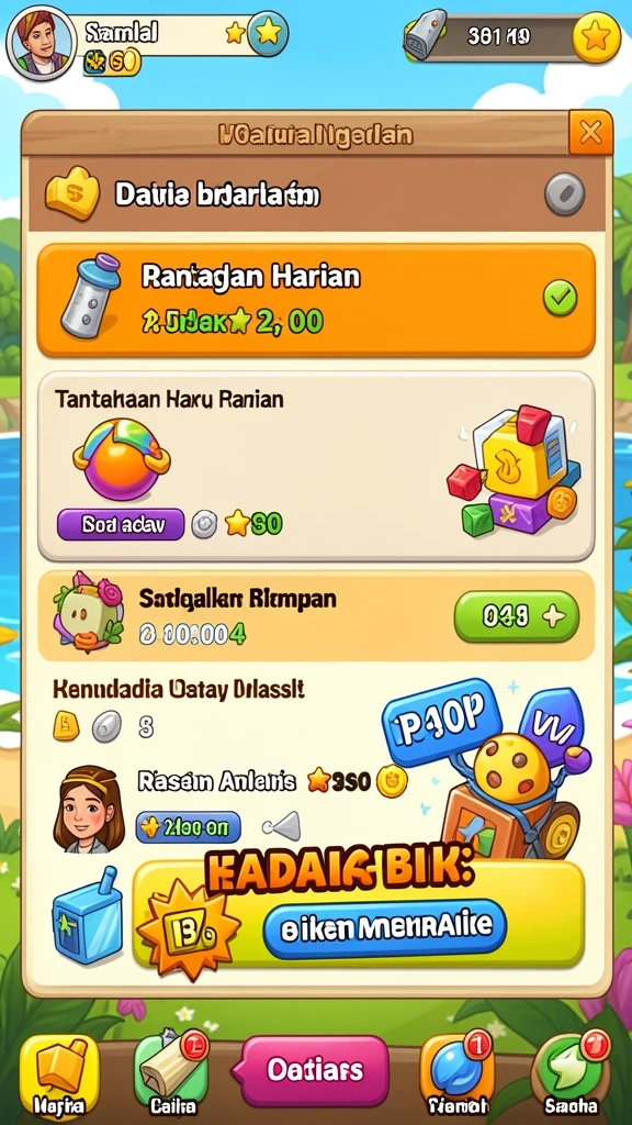 jktplus - Fitur pembaruan yang menunjukkan tantangan terbaru dan hadiah.